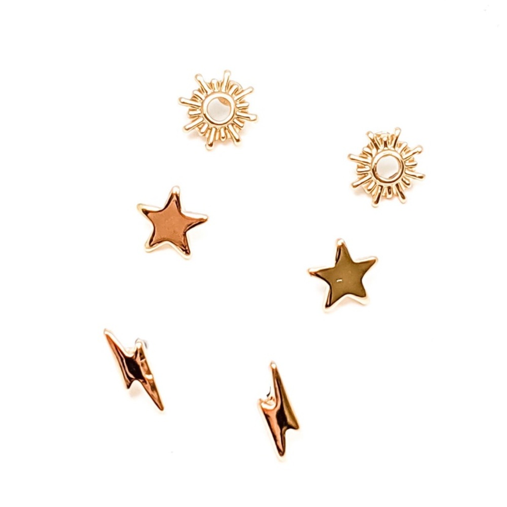 Gold Millie Earring Set